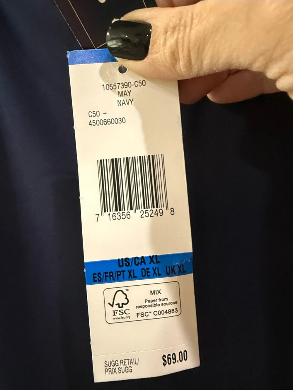Jones New York Navy Maxi Skirt